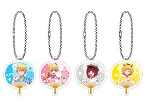 [Oshi no Ko] Acrylic Mini Fan Key Ring Collection (Set of 4) (Anime Toy)