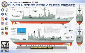 US Navy Oliver Hazard Perry Class Frigate (Full Hull Model) (Plastic model)