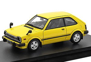 Honda CIVIC CX (1979) イエロー (ミニカー)