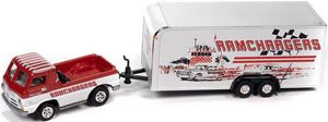 1965 Dodge A-100 Red & Enclosed Trailer `RAMCHARGERS` (Diecast Car)