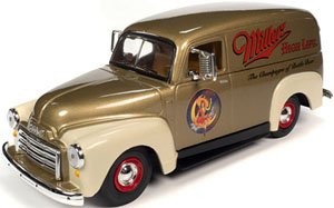 1951 GMC Delivery `Miller High Life` Gold Moon Lady w/Figurine (Diecast Car)