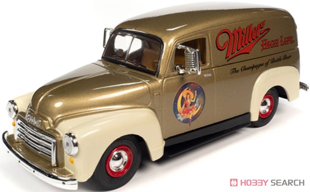 1951 GMC デリバリー `Miller High Life` ゴールド ムーンレディ フィギュア付き (ミニカー) 商品画像1