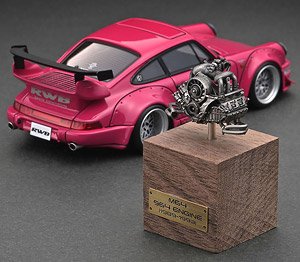 RWB 964 Pink With Engine (ミニカー)