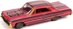 1964 シェビー インパラ ローライダー マジェンタ (ミニカー)