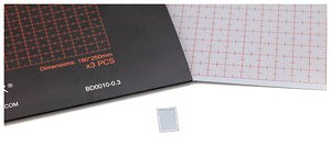 Plastic Plate For Model Modification - 0.3mm (3 Pieces) (Hobby Tool)