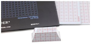 Plastic Plate For Model Modification - 1mm (3 Pieces) (Hobby Tool)