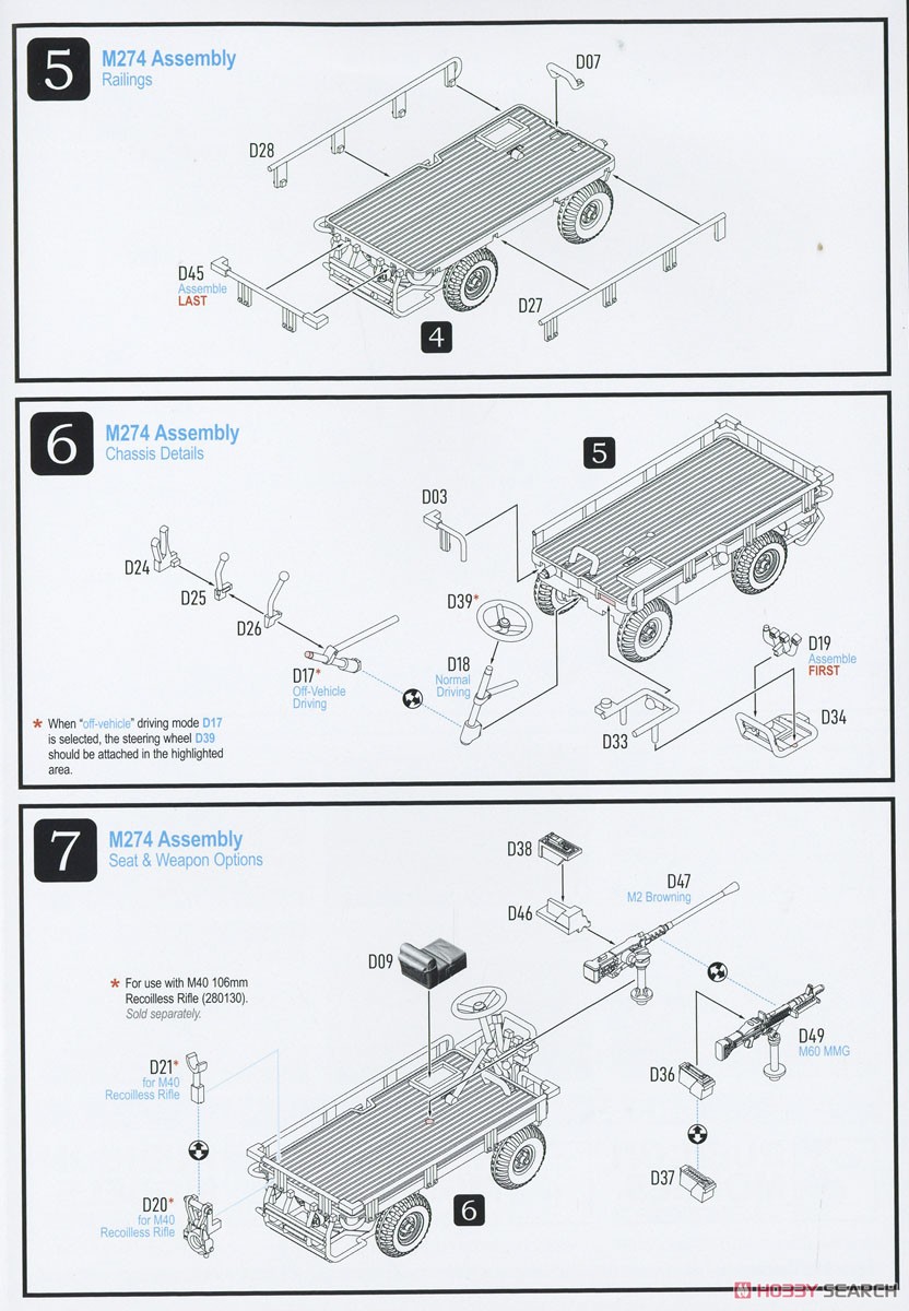 M274 `ミュール` 物資運搬小型車両 (プラモデル) 設計図2