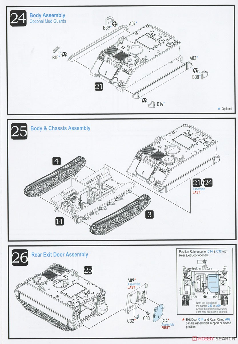 M113A1 (Plastic model) Assembly guide6
