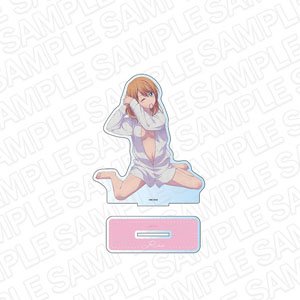 [Megami no Cafe Terrace] Big Acrylic Stand Riho Tsukishima Y Shirt Ver. (Anime Toy)