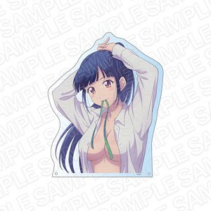 [Megami no Cafe Terrace] Extra Large Die-cut Acrylic Board Ami Tsuruga Y Shirt Ver. (Anime Toy)