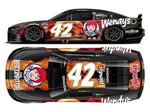 ノア・グラグソン #42 WENDY`S BACONATOR シボレー カマロ NASCAR 2023 (ミニカー)