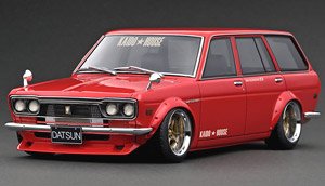 Datsun Bluebird (510) Wagon Red (ミニカー)