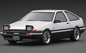 Toyota Sprinter Trueno 3Dr GT Apex (AE86) White/Black (ミニカー)