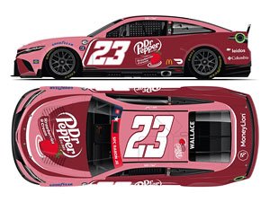 Bubba Wallace #23 Dr.Pepper STRAWBERRIES & CREAM TOYOTA Camry NASCAR 2023 (Color Chrome Series) (Diecast Car)