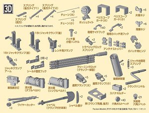 Pz.Kpfw.IV/70(A) 3D Parts Set (for Tamiya) (Plastic model)