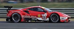 Ferrari 488 GTE EVO No.83 RICHARD MILLE AF CORSE 24H Le Mans 2023 (ミニカー)