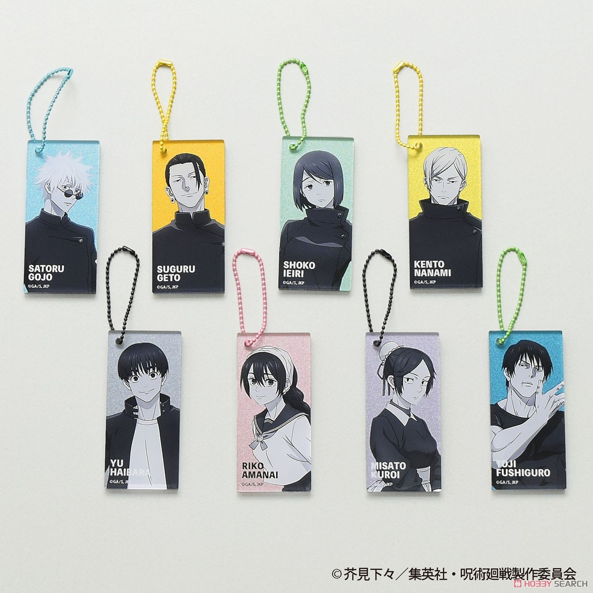 呪術廻戦 メタリックアクリルキーホルダー -懐玉・玉折- (8個セット) (キャラクターグッズ) 商品画像1