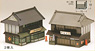 2-story House of Merchant, roof with eaves below the gables (Unassembled Kit) (Model Train)