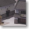 Warehouse made of clay and lacquer and a shp of traditional style (Unassembled Kit) (Model Train)