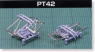 [ 80-3 ] Pantograph Type PT42 (2pcs.) (Model Train)