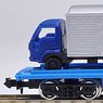 Private Owner Tilt-fllor Wagon Type KUMU 80000 (with two 4t Lorries) (Model Train)