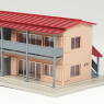 Apartment House (with Red Roof) (Model Train)