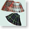 Tartan Check Pleated Skirt (Navy) (Fashion Doll)