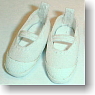 Indoor Shoes (White & White) (Fashion Doll)