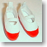 Indoor Shoes (White & Red) (Fashion Doll)