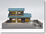 Suburban House (with blue roof) (Model Train)