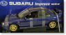 スバル インプレッサWRX 4ドア 前期型 1999(ブルー) (ミニカー)