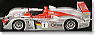 アウディ R8 アウディスポーツ チームヨースト(No.1/ルマン2002 LMP900 ウィナー) ビエラ/クリステンセン/ピロ (ミニカー)