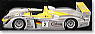アウディ R8 アウディスポーツ チームノースアメリカ(No.2/ルマン2002 LMP900 2位) カッペロ/ハーバード/ペスカトーリ (ミニカー)