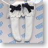 Lolita Socks A (White x Black) (Fashion Doll)
