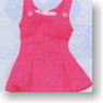 For 23cm 60`s Jumper Skirt Set (Pink) (Fashion Doll)