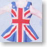 For 23cm 60`s Jumper Skirt Set (Union Jack Print) (Fashion Doll)
