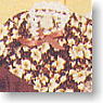 Colonial Blouse (Brown Flower Pattern) (Fashion Doll)