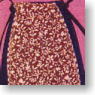 Apron Skirt (Beige Flower Pattern) (Fashion Doll)