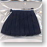 School Pleated Skirt (Navy) (Fashion Doll)