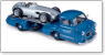 メルセデス・ベンツ レーシングカートランスポーター　1954　(ブルー) (ミニカー)