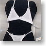 Swimsuit - Triangle Bikini & String Panties (White) (Fashion Doll)