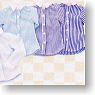Collar Separated Shirt Ver.II (Light-blue Stripe) (Fashion Doll)