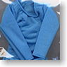 Round Neck T-shirt (Light-blue) (Fashion Doll)