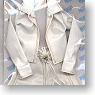 Leather jacket&Skirt Set (White) (Fashion Doll)