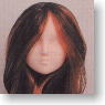 Doll Head Hair transplantation Type 01-H3(Red Brown / Black Mesh) (Fashion Doll)
