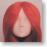 Doll Head Hair transplantation Type 02-H1(Red) (Fashion Doll)