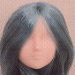 Doll Head Hair transplantation Type 02-H3(Blue) (Fashion Doll)