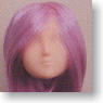 Doll Head Hair transplantation Type 02-H4(Purple) (Fashion Doll)