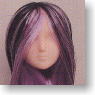 Doll Head Hair transplantation Type 02-H9(Purple / Black Mesh) (Fashion Doll)