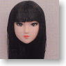 *Face painted Doll Head/Hair transplantation Type 01-PH3 (Black) (Fashion Doll)